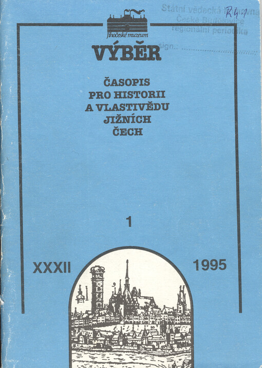 Výběr : časopis pro historii a vlastivědu jižních Čech