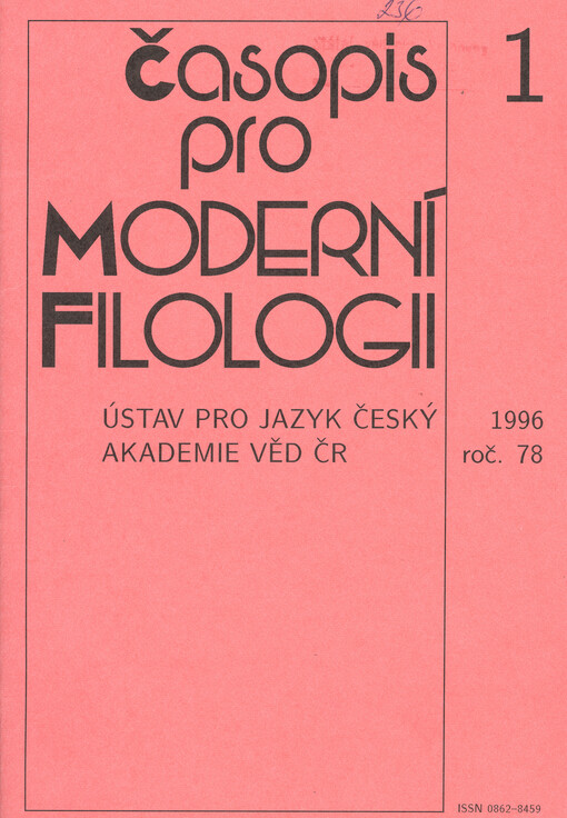 Časopis pro moderní filologii