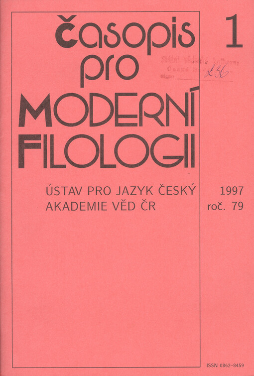 Časopis pro moderní filologii