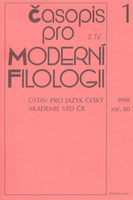 Časopis pro moderní filologii