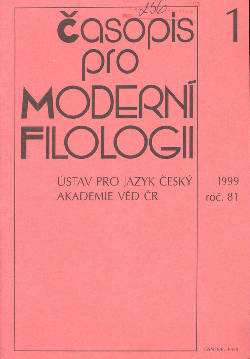 Časopis pro moderní filologii