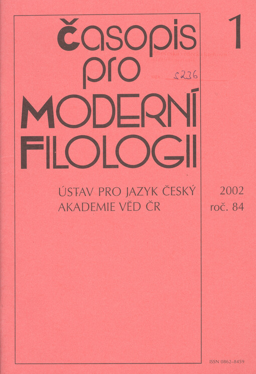 Časopis pro moderní filologii