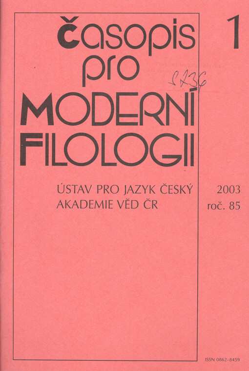 Časopis pro moderní filologii
