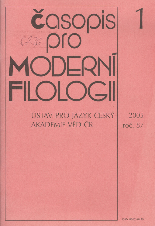 Časopis pro moderní filologii