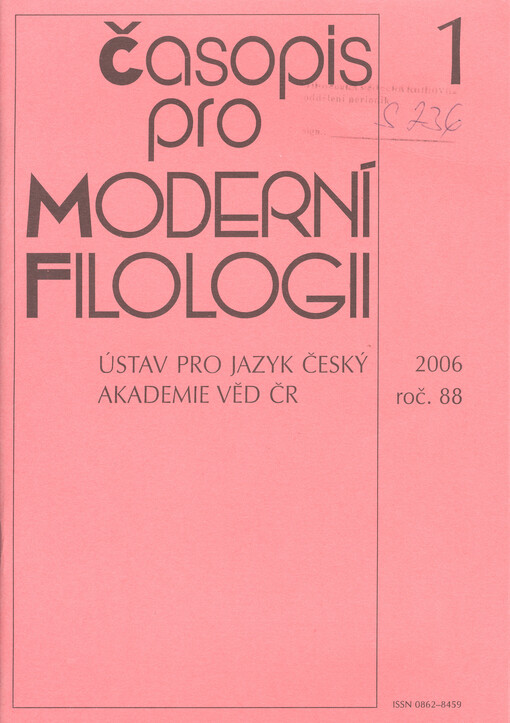 Časopis pro moderní filologii