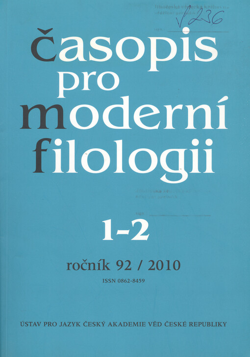 Časopis pro moderní filologii