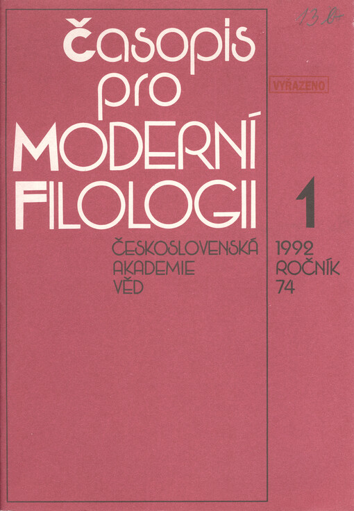 Časopis pro moderní filologii