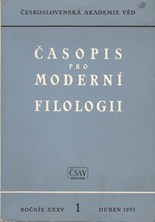 Časopis pro moderní filologii