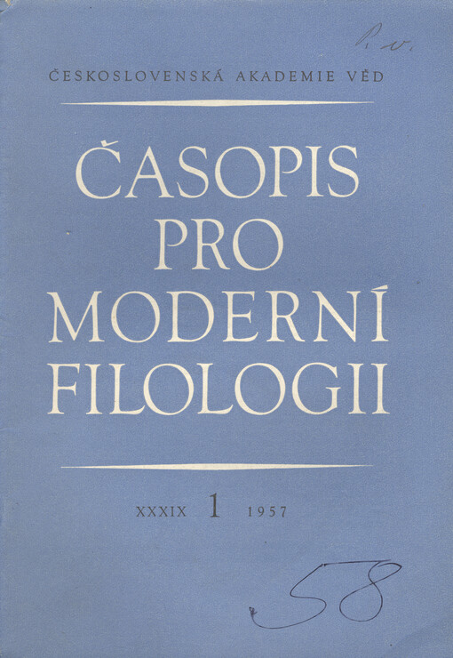 Časopis pro moderní filologii