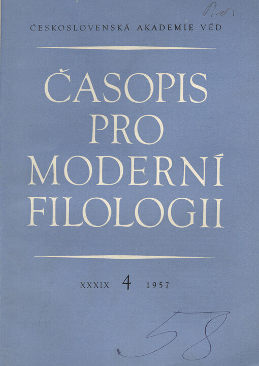 Časopis pro moderní filologii