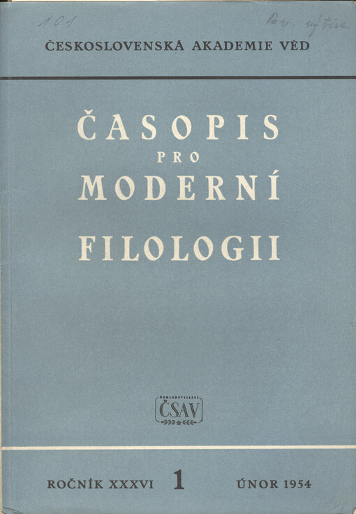 Časopis pro moderní filologii