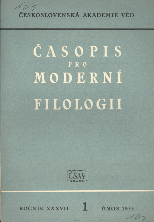 Časopis pro moderní filologii
