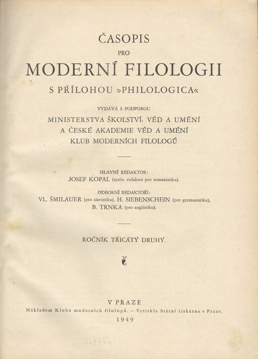 Časopis pro moderní filologii