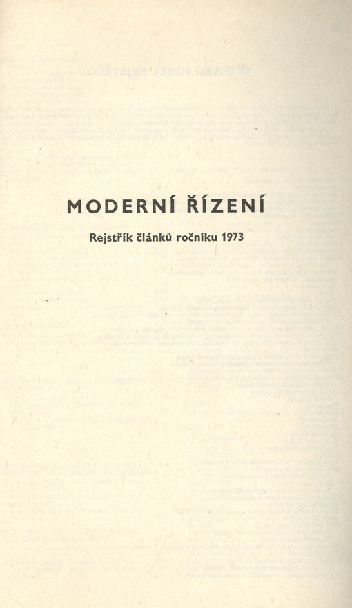 Moderní řízení : měsíčník pro vrcholový a střední management, lektory, personalisty i podnikatele