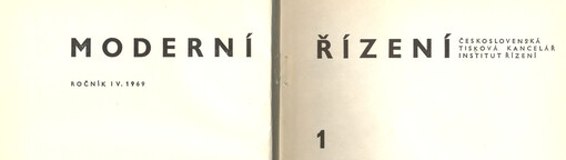 Moderní řízení : měsíčník pro vrcholový a střední management, lektory, personalisty i podnikatele