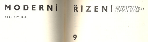 Moderní řízení : měsíčník pro vrcholový a střední management, lektory, personalisty i podnikatele