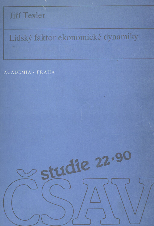 Lidský faktor ekonomické dynamiky