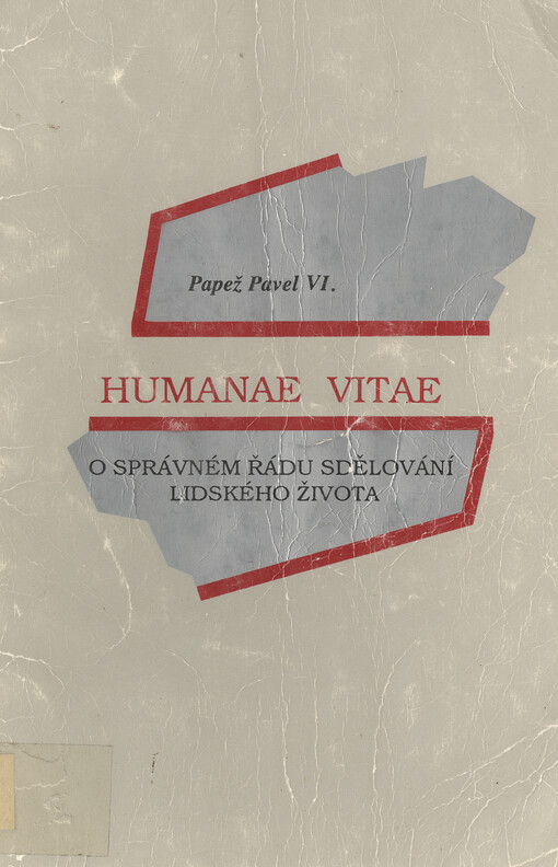 O správném řádu sdělování lidského života = Humanae vitae