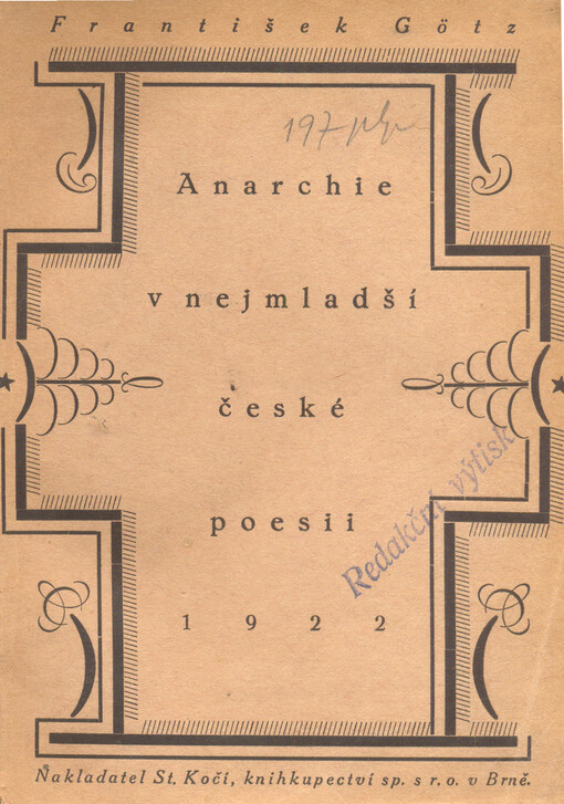 Anarchie v nejmladší české poesii