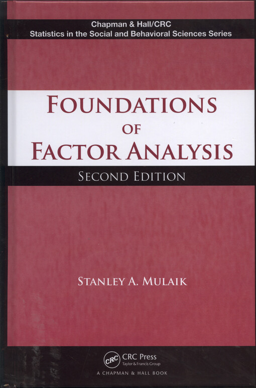 Foundations of factor analysis