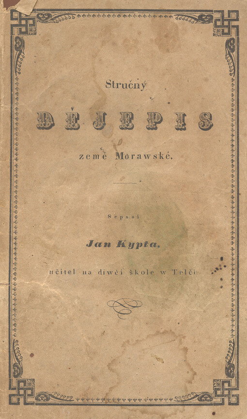 Stručný dějepis země morawské