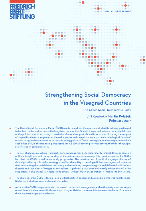 Strengthening social democratic parties in the Visegrad countries. The Czech Social Democratic Party