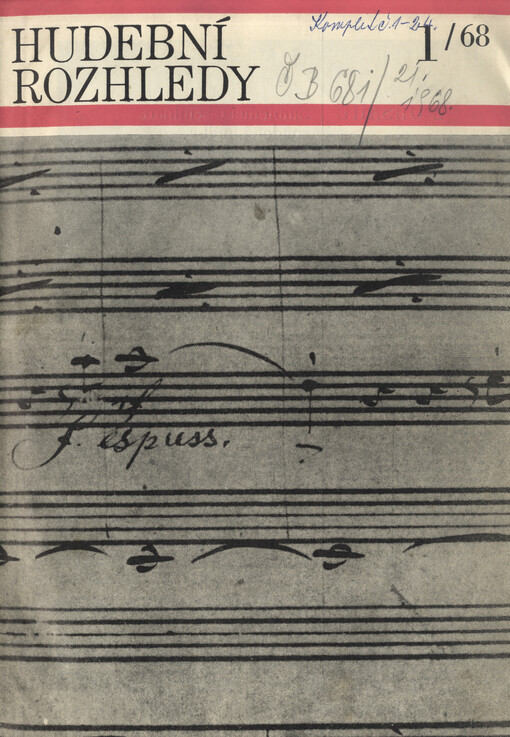 Hudební rozhledy :časopis pro hudební kulturu