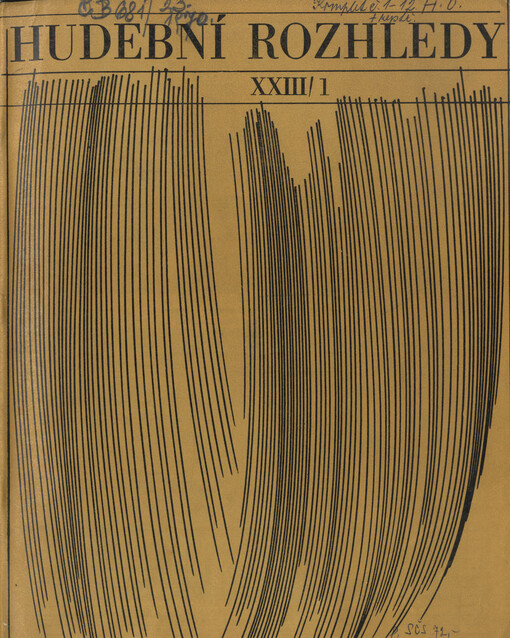 Hudební rozhledy :časopis pro hudební kulturu