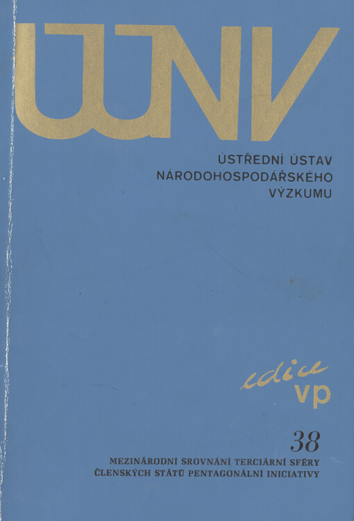 Mezinárodní srovnání terciární sféry členských států Pentagonální iniciativy: ČSFR, Maďarsko, Jugoslávie, Rakousko, Itálie, Polsko