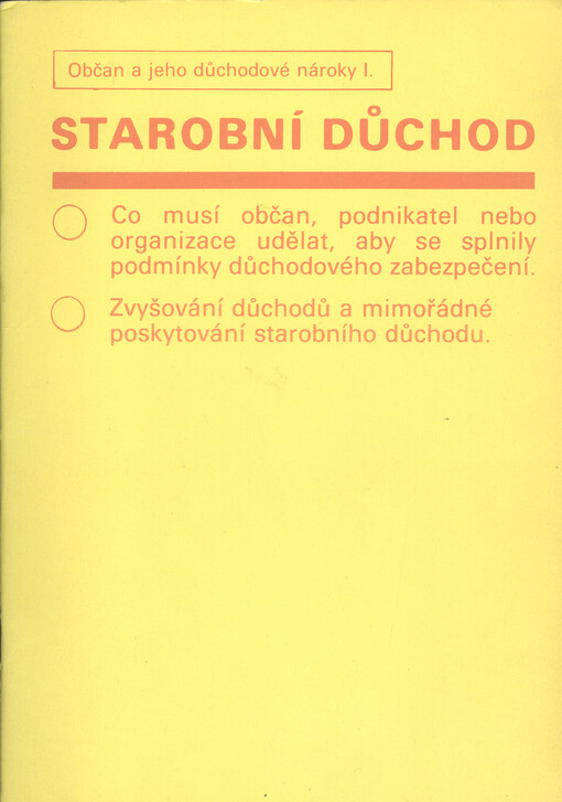 Občan a jeho důchodové nároky