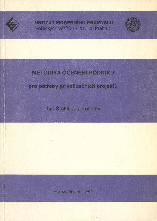 Metodika ocenění podniku pro potřeby privatizačních projektů