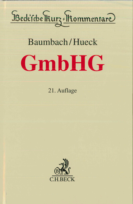 Gesetz betreffend die Gesellschaften mit beschränkter Haftung