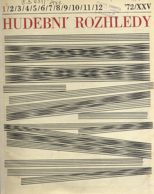 Hudební rozhledy :časopis pro hudební kulturu