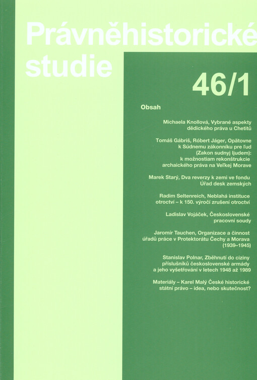 Právněhistorické studie