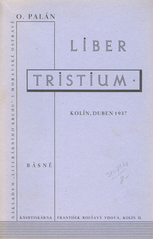 Liber tristium :básně