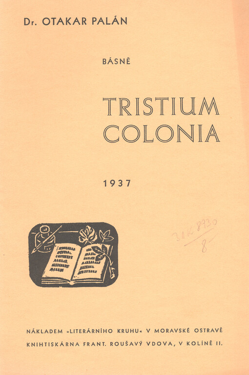 Tristium Colonia :básně