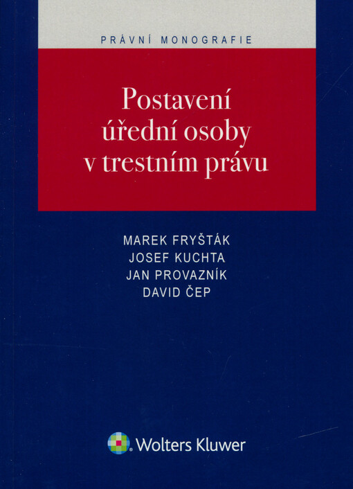 Postavení úřední osoby v trestním právu