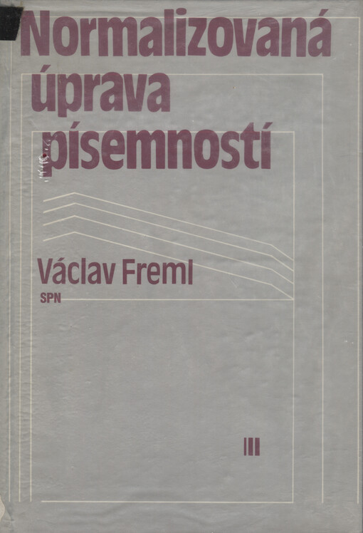 Normalizovaná úprava písemností, 3., upr. vyd.