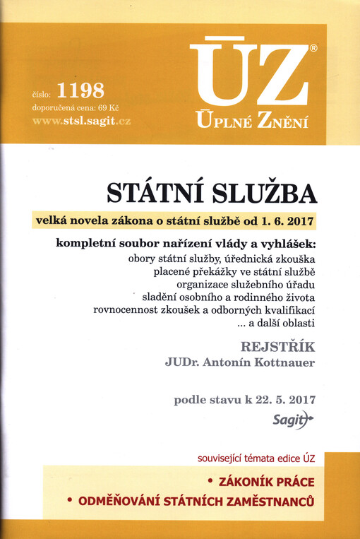 Státní služba 2017 ÚZ č. 1198