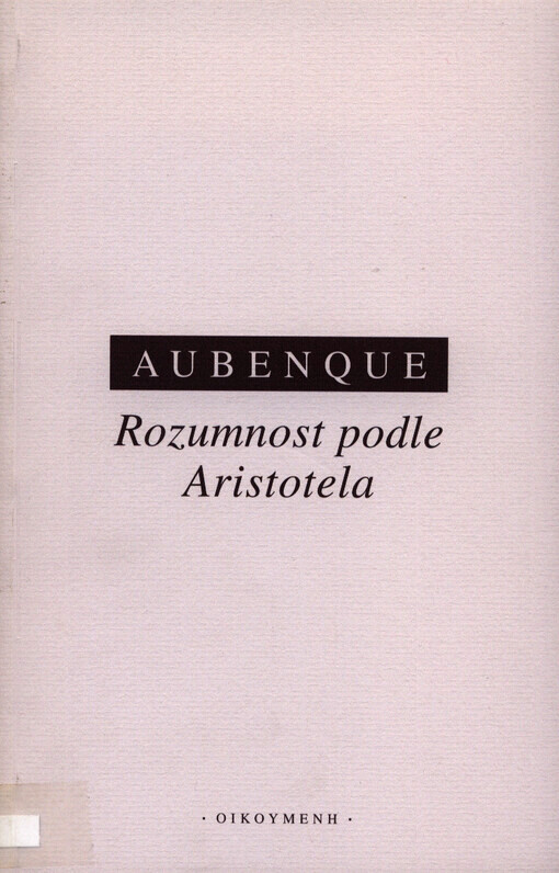 Rozumnost podle Aristotela