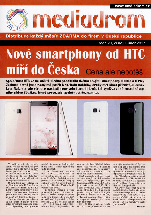 Mediadrom : distribuce každý měsíc zdarma do firem v České republice