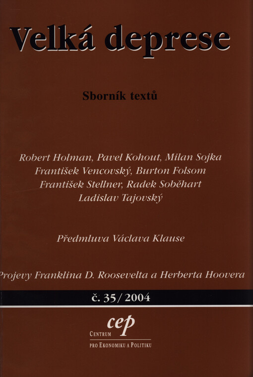 Velká deprese: sborník textů