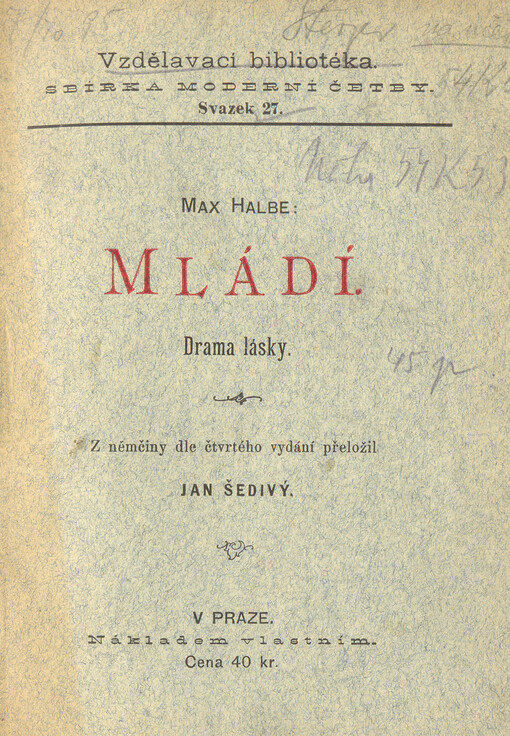 Mládí :drama lásky