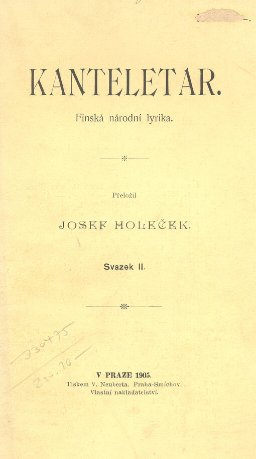 Kanteletar :finská národní lyrika