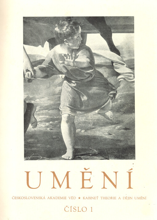 Umění : časopis Kabinetu pro theorii a dějiny umění Československé akademie věd