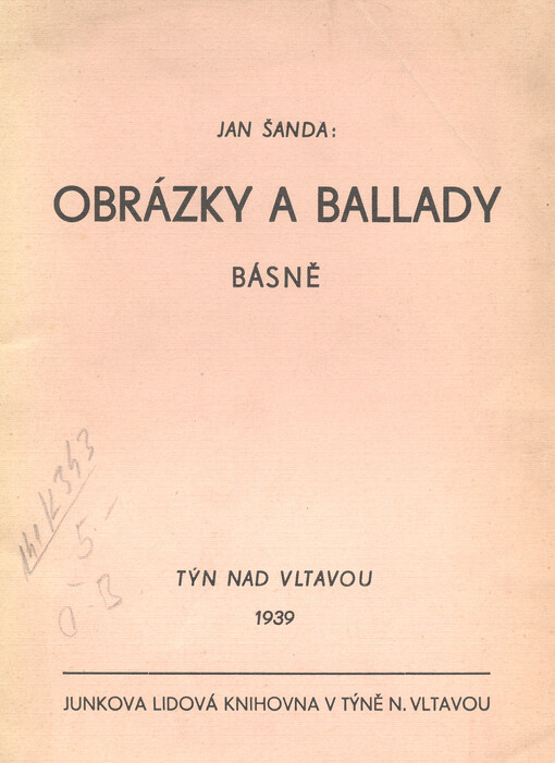 Obrázky a ballady :Básně