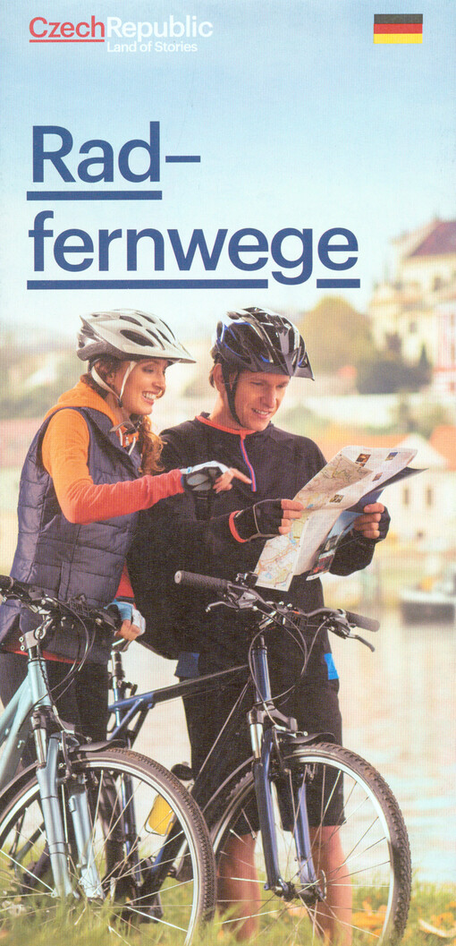 Karte der Radfernwege in Tschechien