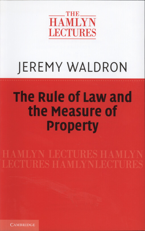 The rule of law and the measeure of property