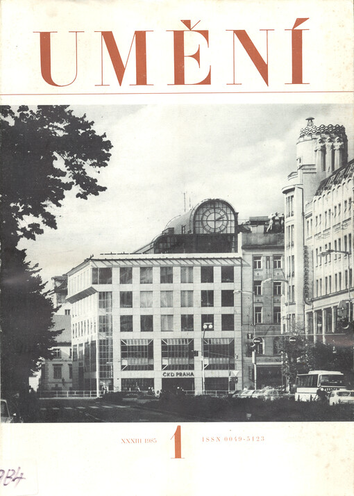 Umění : časopis Kabinetu pro theorii a dějiny umění Československé akademie věd
