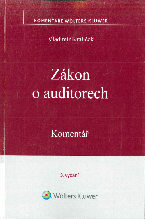 Zákon o auditorech : komentář